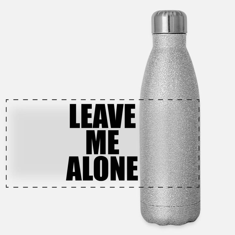 Lass mich in Ruhe Panorama Glitzer Isolierflasche 500 ml