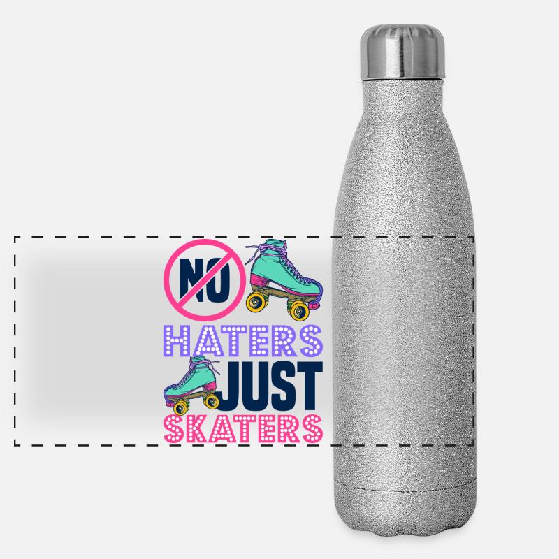 Roller Skate Design Panoramic Glitter Thermal Bottle 500 ml