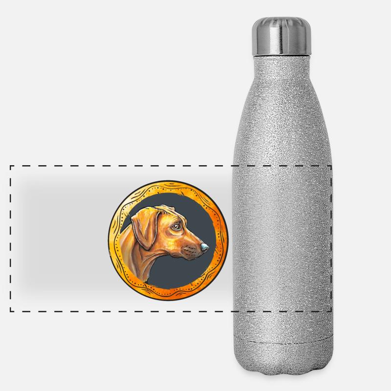 Rhodesian Ridgeback Panorama Glitzer Isolierflasche 500 ml