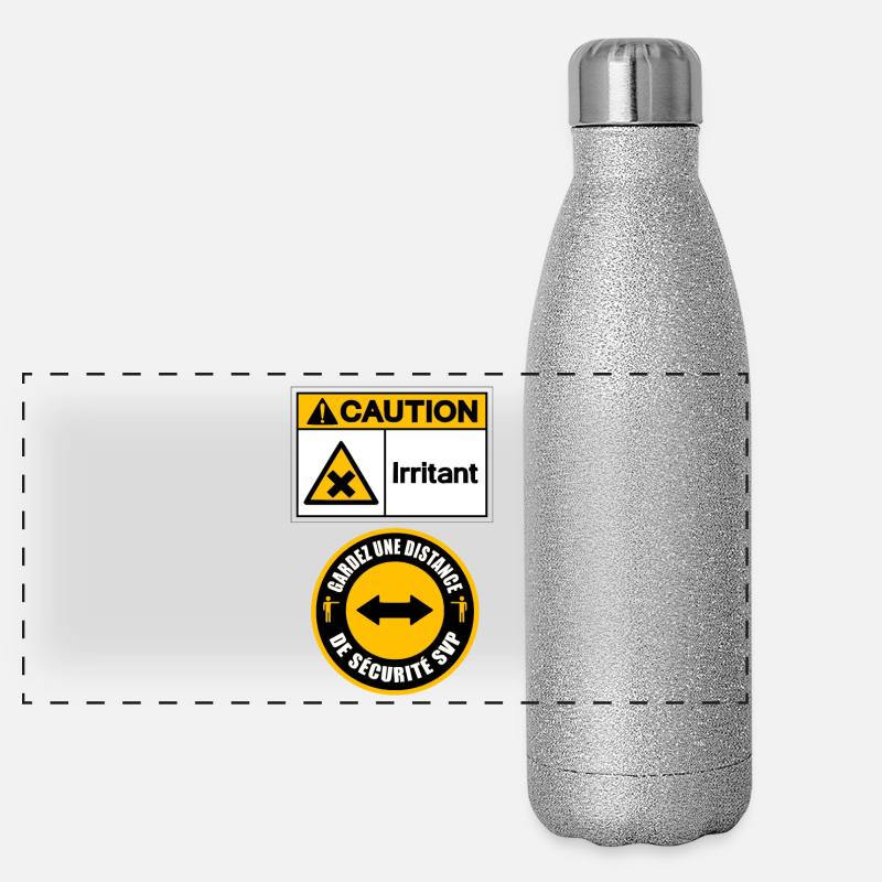 Irritant Gourde isotherme panoramique pailletée 500 ml