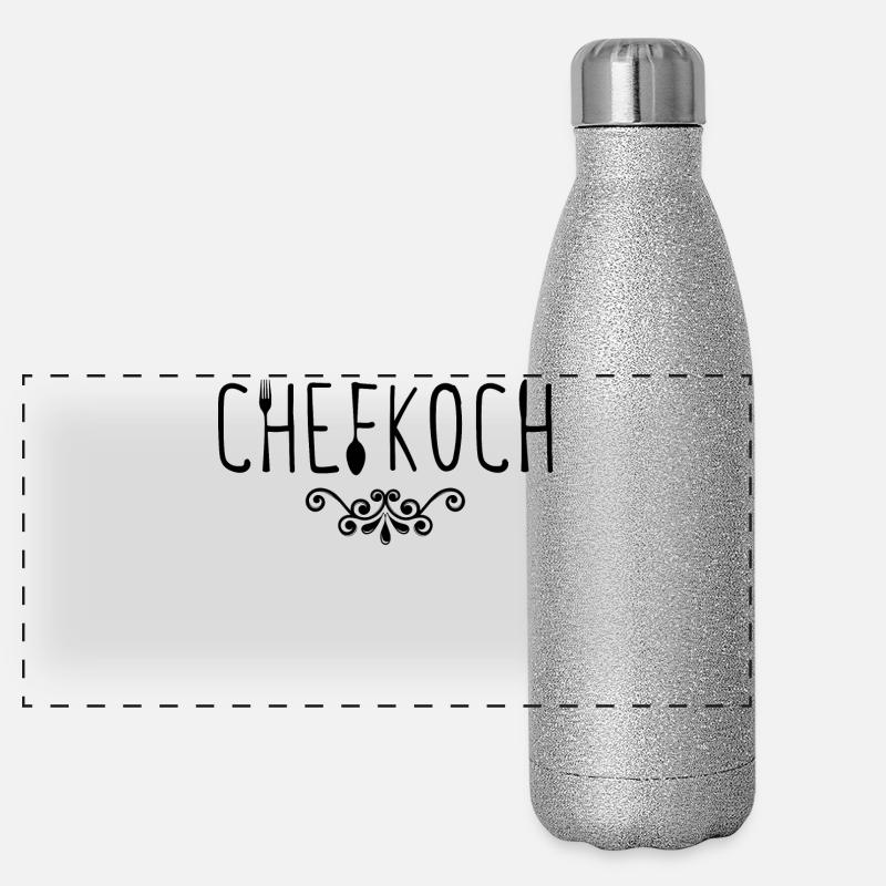 Job, Chef, Saying, Career, Supervisor, Work Panoramic Glitter Thermal Bottle 500 ml