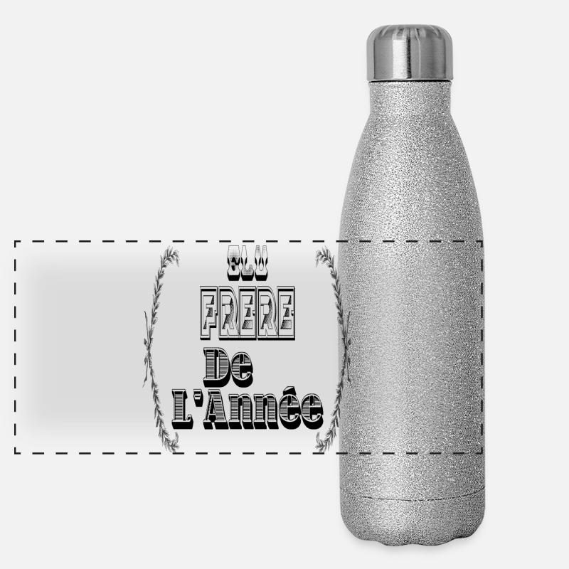 Elu Frère Année Frangin Gourde isotherme panoramique pailletée 500 ml