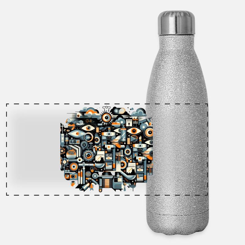 Indriustrial-Technologie Panorama Glitzer Isolierflasche 500 ml