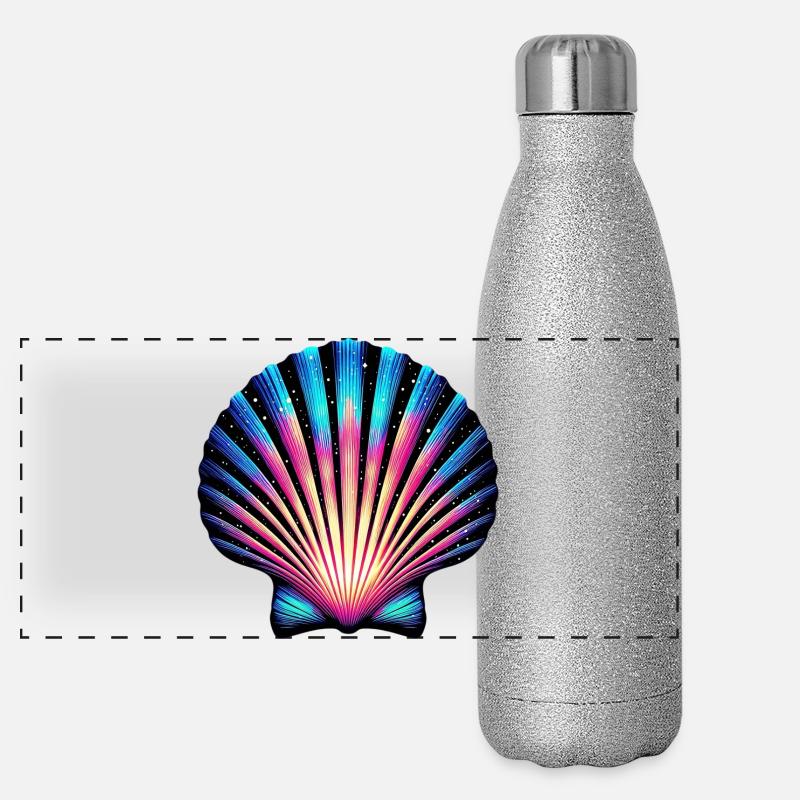 Scallop Shell Panoramic Glitter Thermal Bottle 500 ml