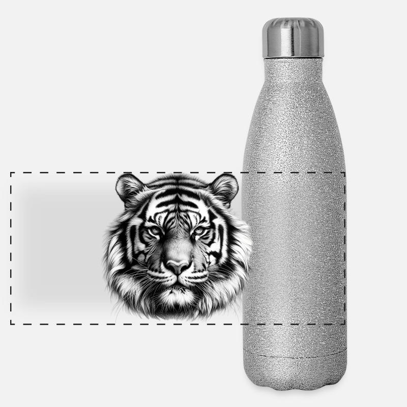 Tiger Panoramic Glitter Thermal Bottle 500 ml