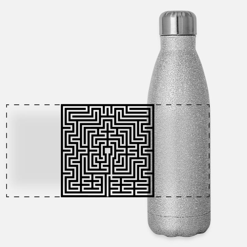 Labyrinth Panorama Glitzer Isolierflasche 500 ml