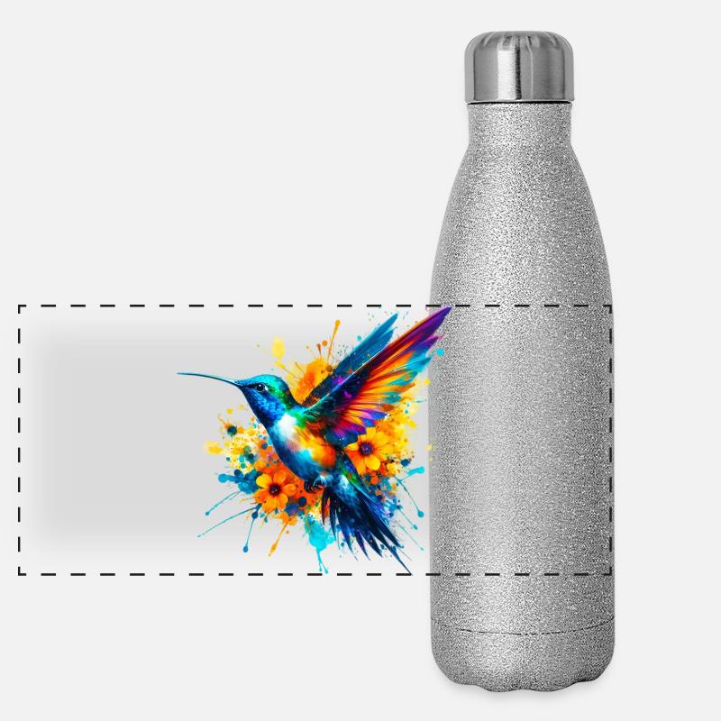 Hummingbird Panoramic Glitter Thermal Bottle 500 ml