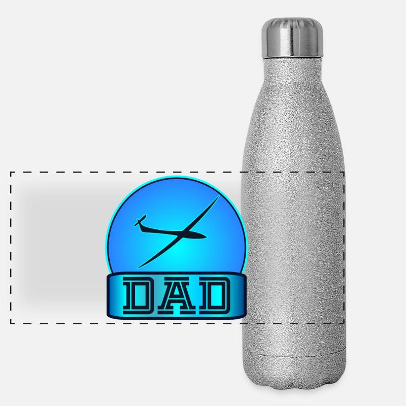 Planeur Papa Gourde isotherme panoramique pailletée 500 ml