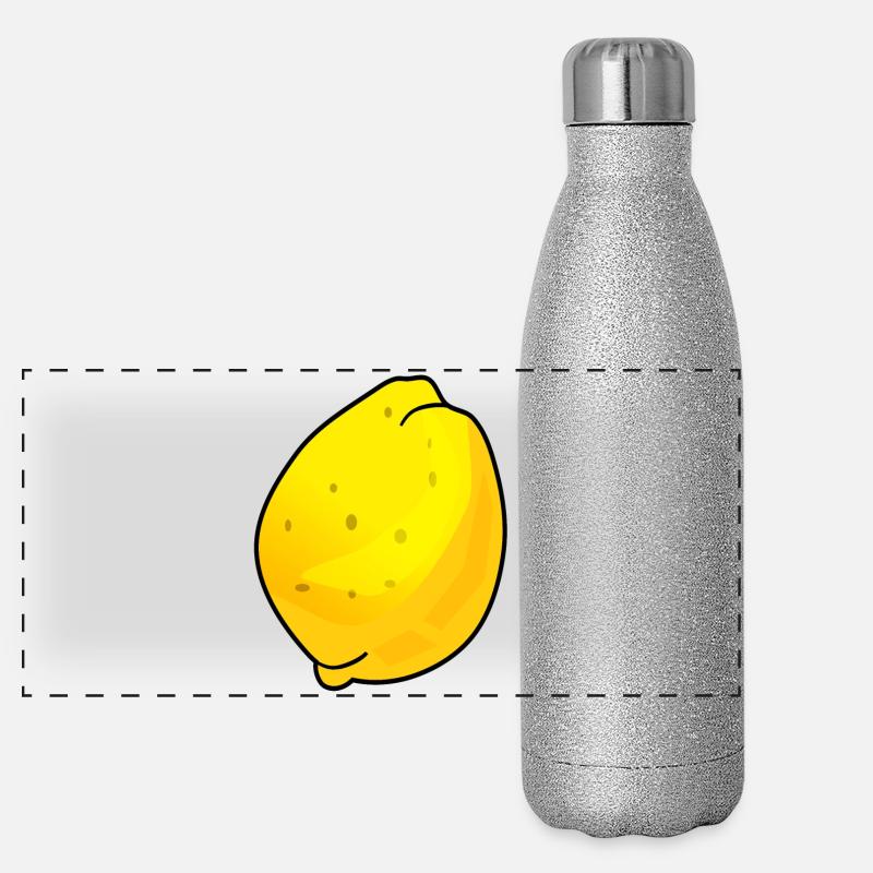 Quitte Obst Panorama Glitzer Isolierflasche 500 ml
