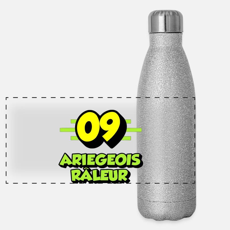 Ariégeois râleur Gourde isotherme panoramique pailletée 500 ml