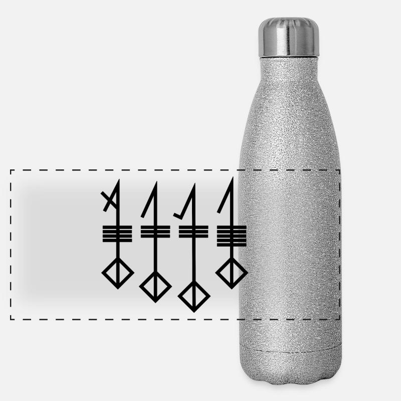 Svefnthorn Farbe Schwarz Panorama Glitzer Isolierflasche 500 ml
