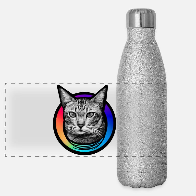 Rainbow Cat Panoramic Glitter Thermal Bottle 500 ml