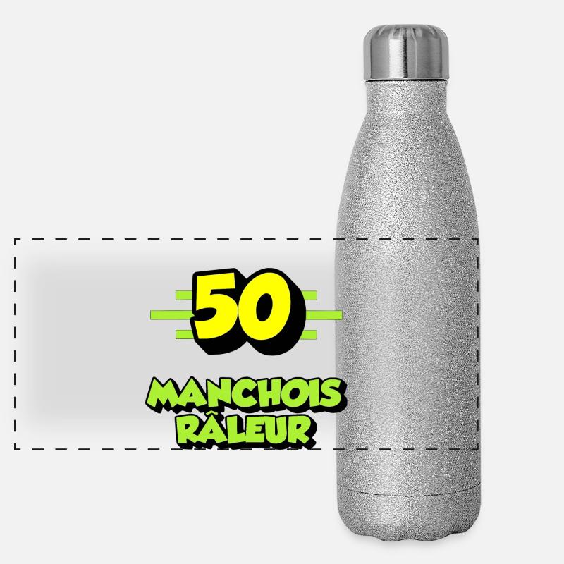 Manchois râleur Gourde isotherme panoramique pailletée 500 ml