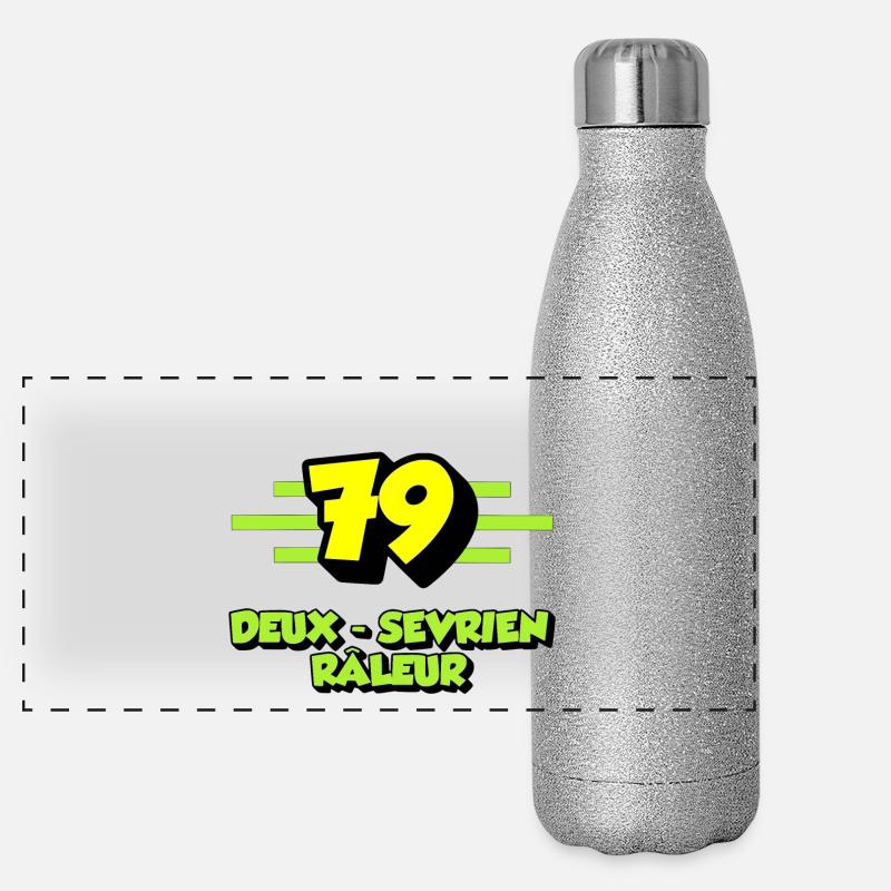 Deux sevrien râleur Gourde isotherme panoramique pailletée 500 ml