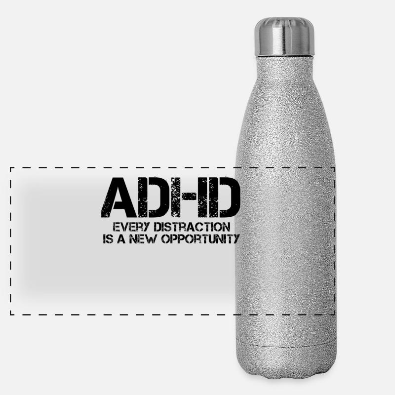 ADHS Panorama Glitzer Isolierflasche 500 ml