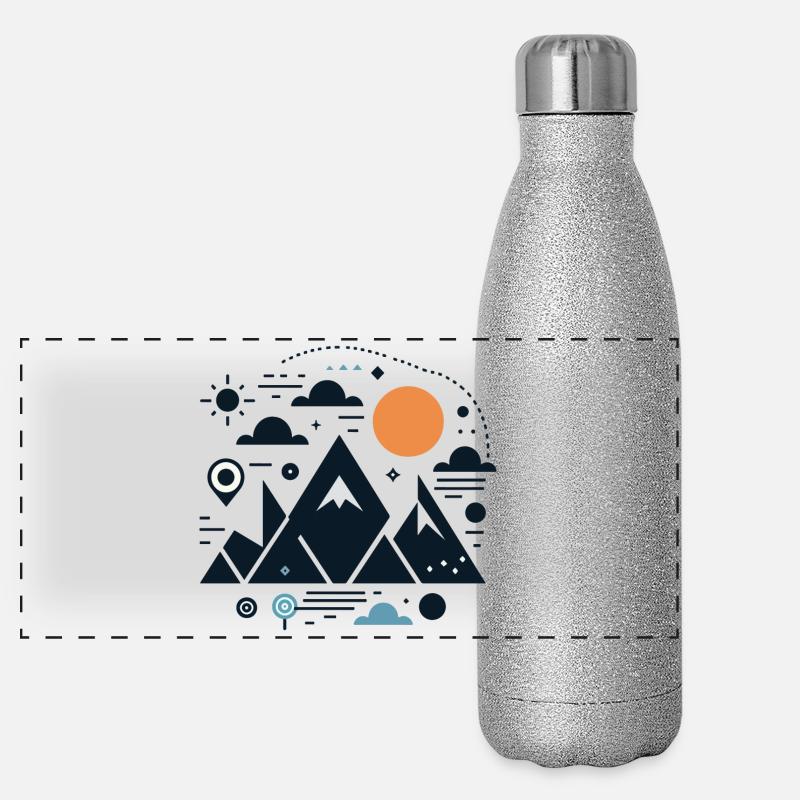 Mountains Panoramic Glitter Thermal Bottle 500 ml