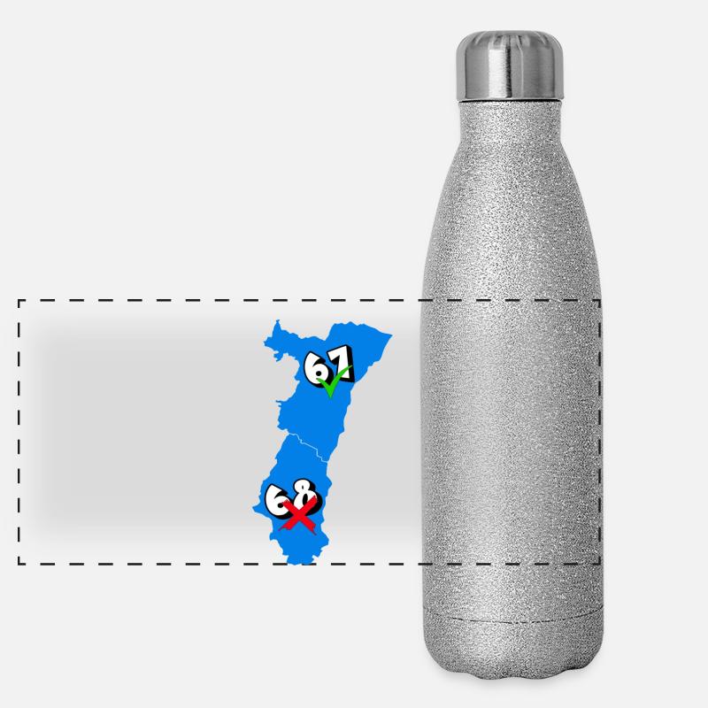 Région Alsace Gourde isotherme panoramique pailletée 500 ml