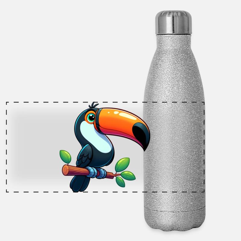 Toucan Gourde isotherme panoramique pailletée 500 ml