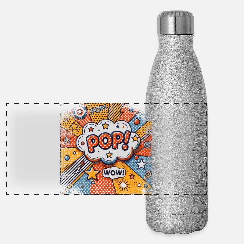 Pop Art | dernier cri Gourde isotherme panoramique pailletée 500 ml