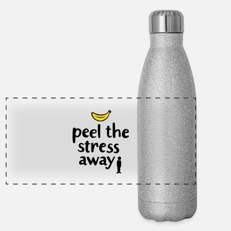 Éliminez le stress Gourde isotherme panoramique pailletée 500 ml