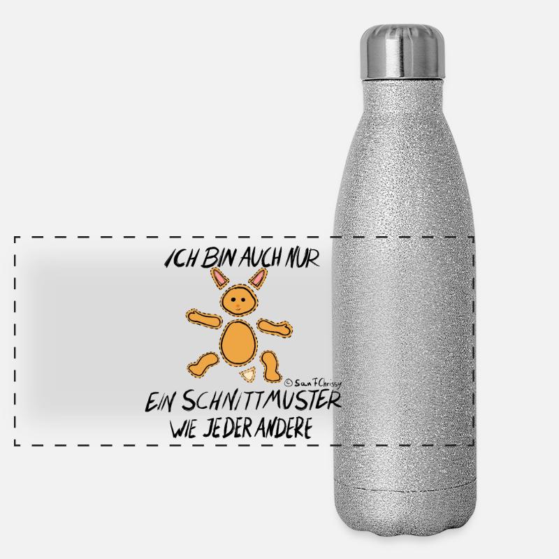 Schnittmuster Hase Panorama Glitzer Isolierflasche 500 ml
