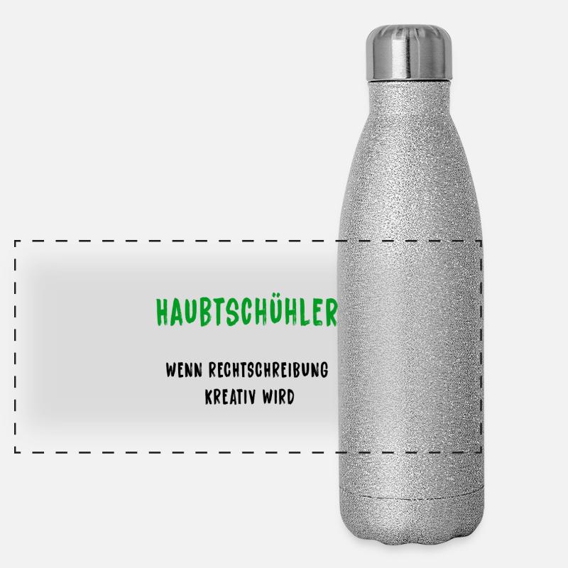 Haubtschühler – Orthographe créative Gourde isotherme panoramique pailletée 500 ml