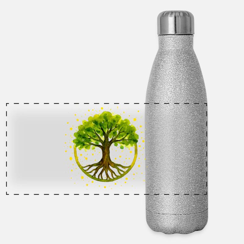 Arbre Gourde isotherme panoramique pailletée 500 ml