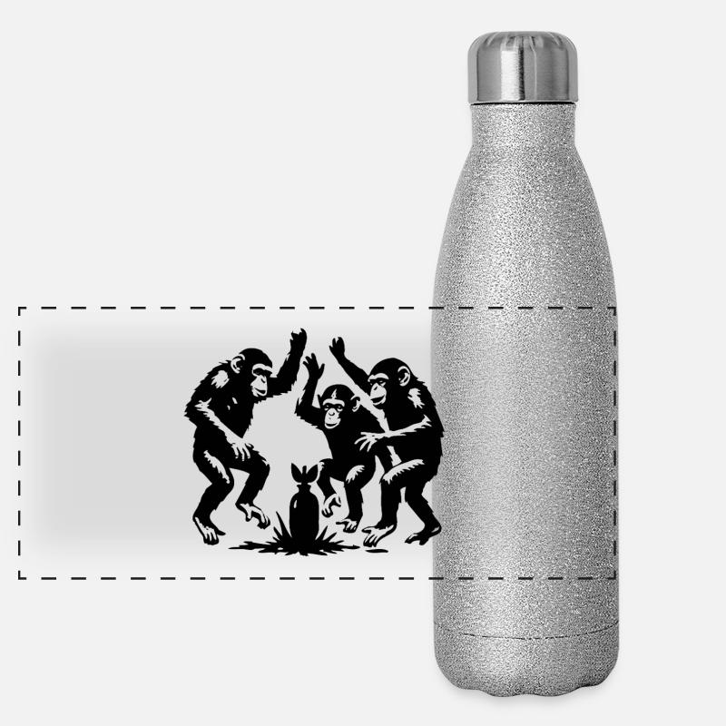 The Money Danc, themonkeydance.de, Affentanz Panorama Glitzer Isolierflasche 500 ml