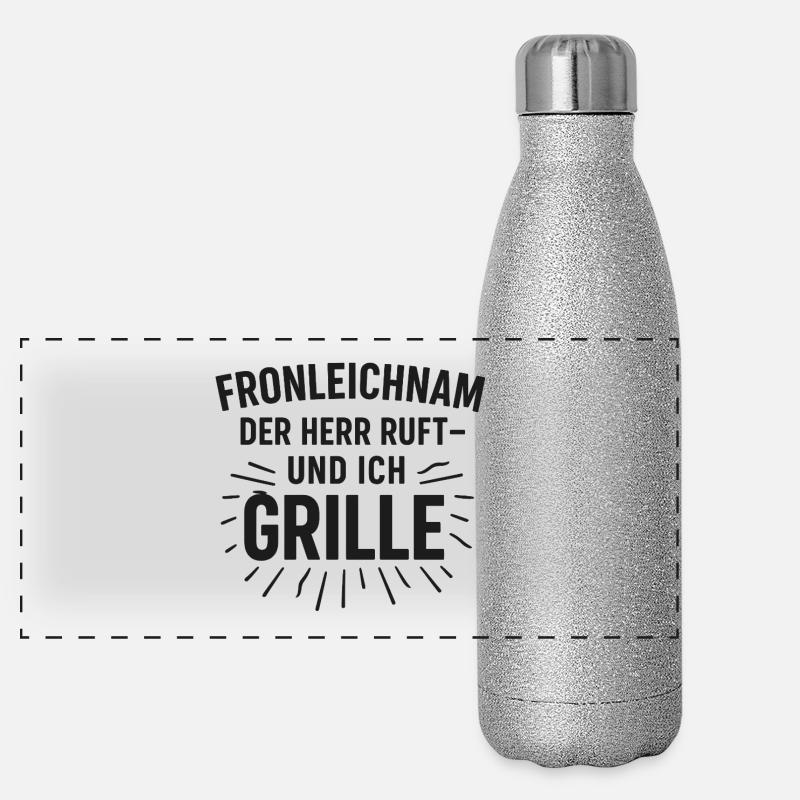 Corpus Christi Grill Saying Panoramic Glitter Thermal Bottle 500 ml