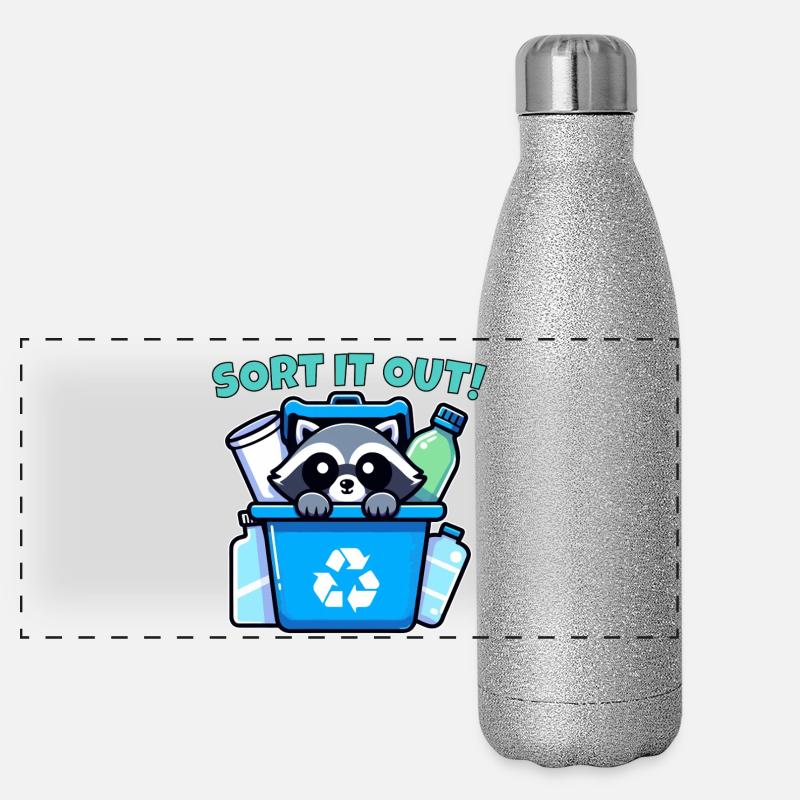 RÉGLEZ ÇA ! Gourde isotherme panoramique pailletée 500 ml