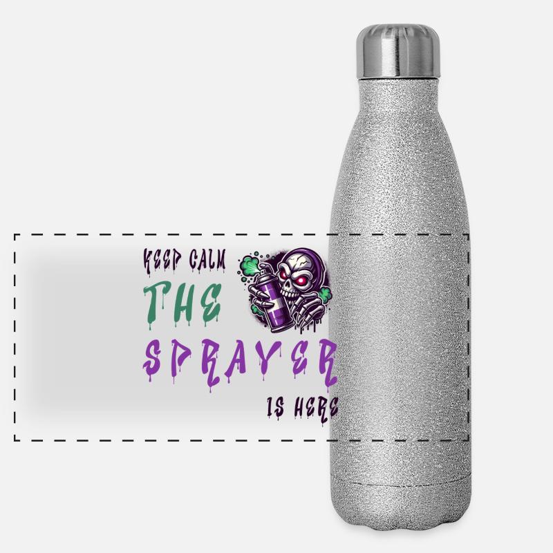 Keep Calm – The Sprayer Panoramic Glitter Thermal Bottle 500 ml