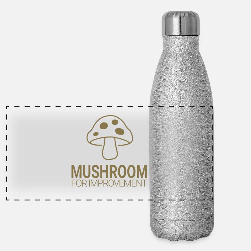 Mushroom for Improvement Panoramic Glitter Thermal Bottle 500 ml