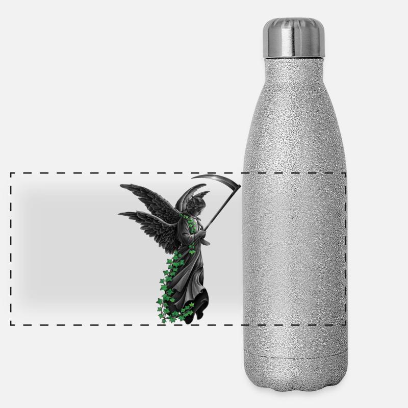 engelstatue, goth Panorama Glitzer Isolierflasche 500 ml