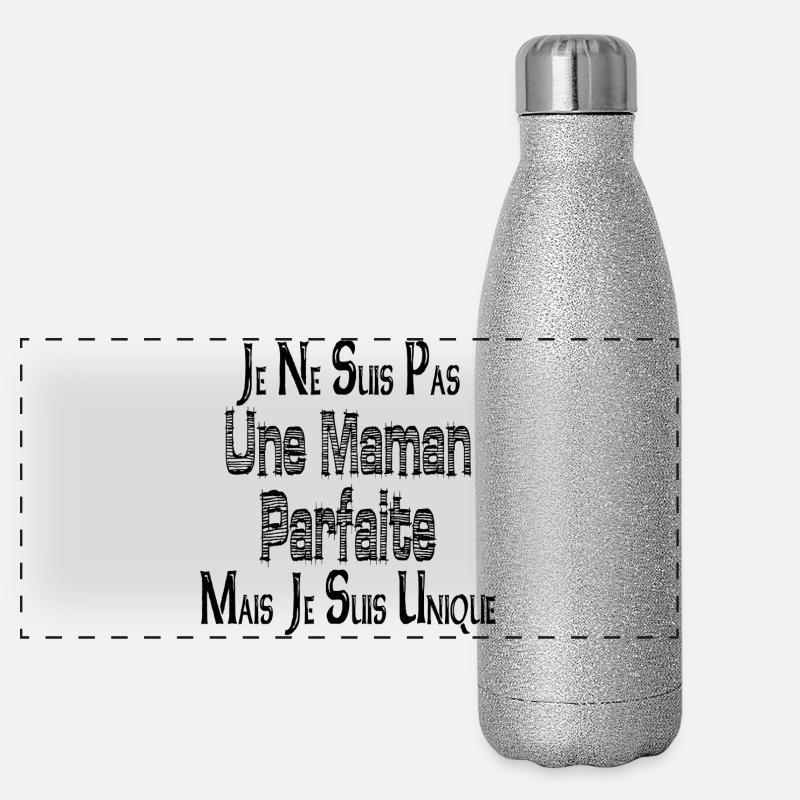 Pas une Maman Parfaite Mais je suis Unique Gourde isotherme panoramique pailletée 500 ml