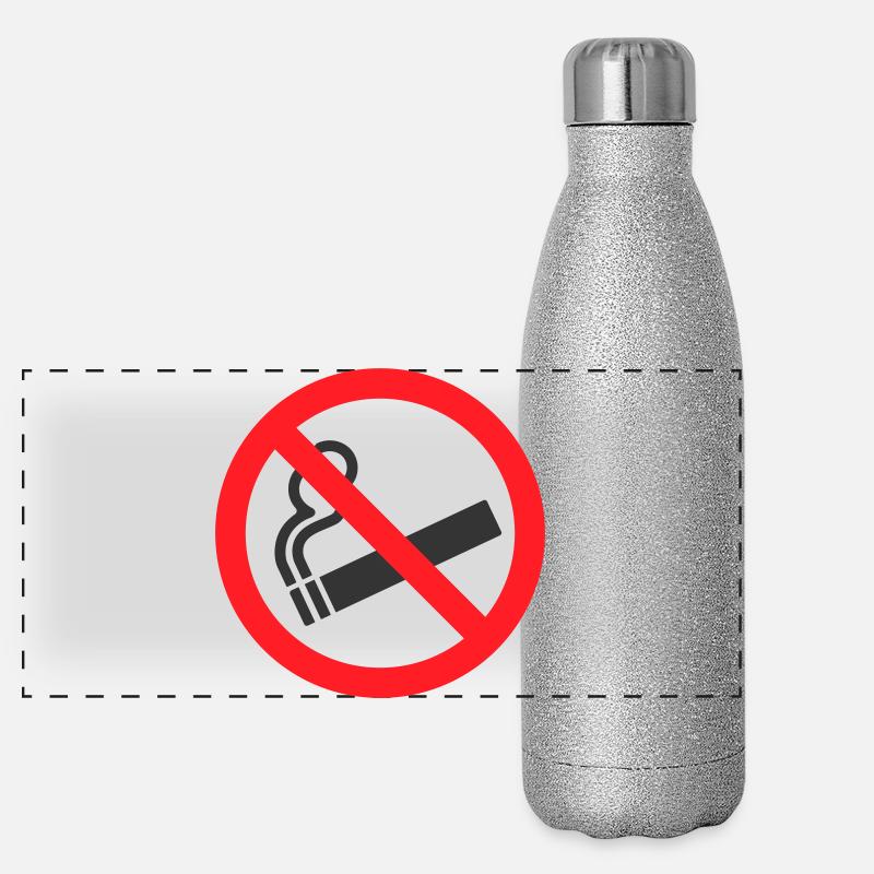 Panneau d’interdiction de fumer Gourde isotherme panoramique pailletée 500 ml