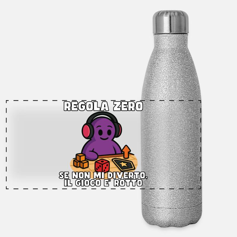 Rule Zero: Fun or Breakup Panoramic Glitter Thermal Bottle 500 ml