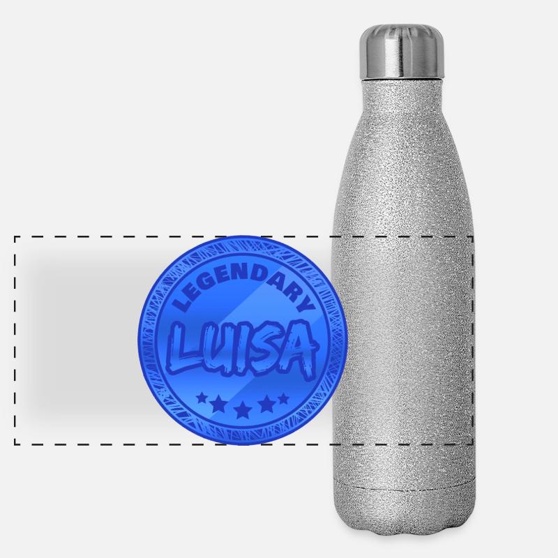 Prénom Luisa Gourde isotherme panoramique pailletée 500 ml
