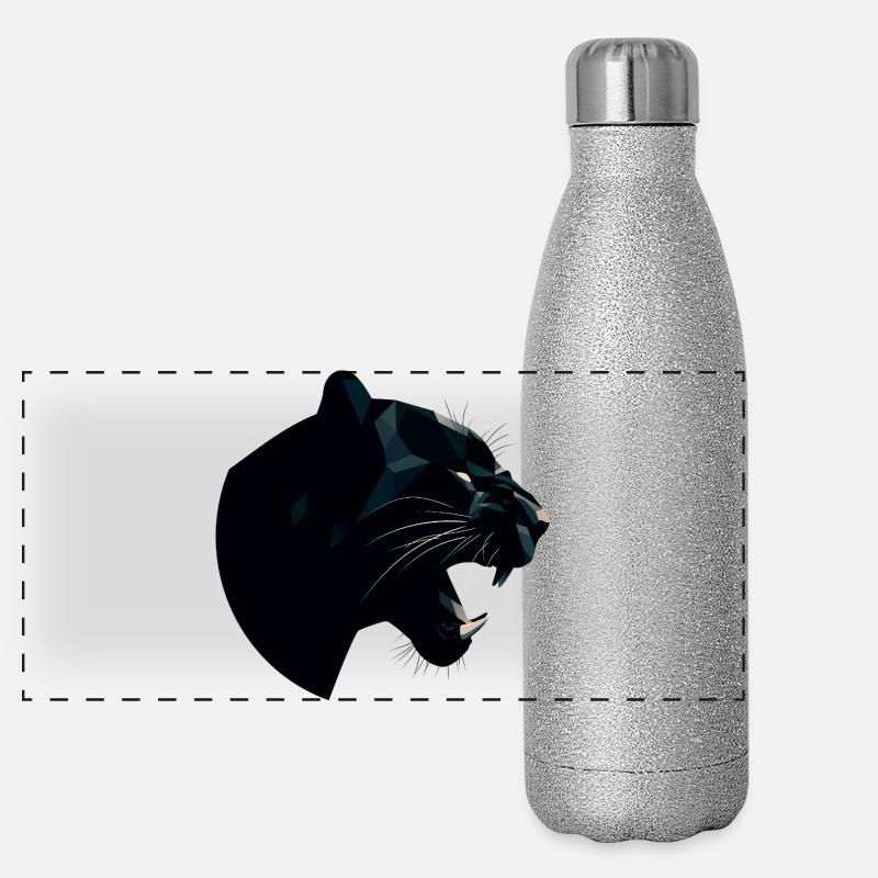 schwarzer panther Panoramic Glitter Thermal Bottle 500 ml