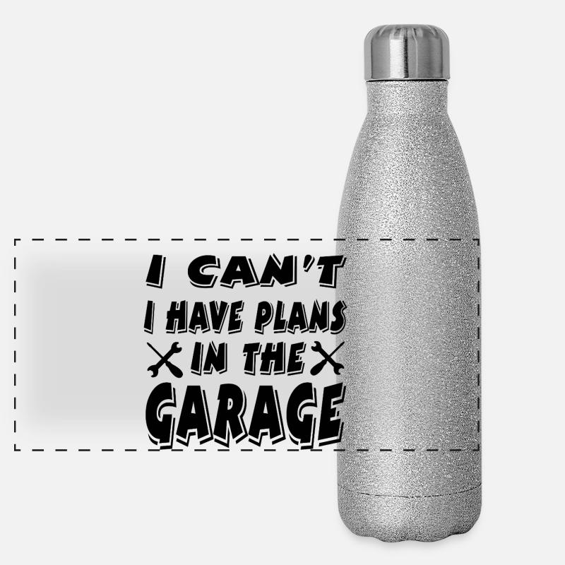 Garage Panorama Glitzer Isolierflasche 500 ml