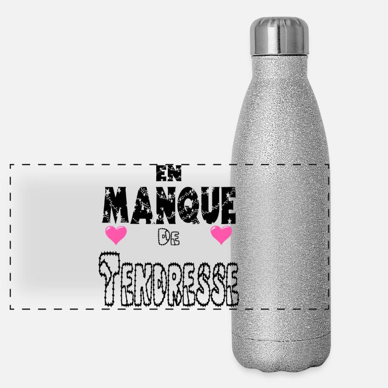 En Manque de Tendresse Gourde isotherme panoramique pailletée 500 ml