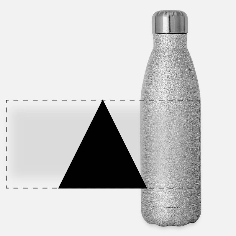 Dreieck Panorama Glitzer Isolierflasche 500 ml