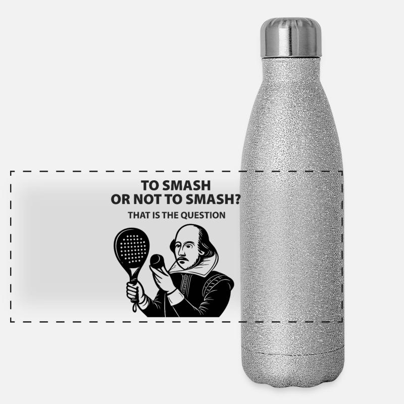 Écraser ou ne pas écraser Gourde isotherme panoramique pailletée 500 ml
