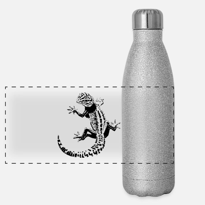 leopard gecko Panoramic Glitter Thermal Bottle 500 ml