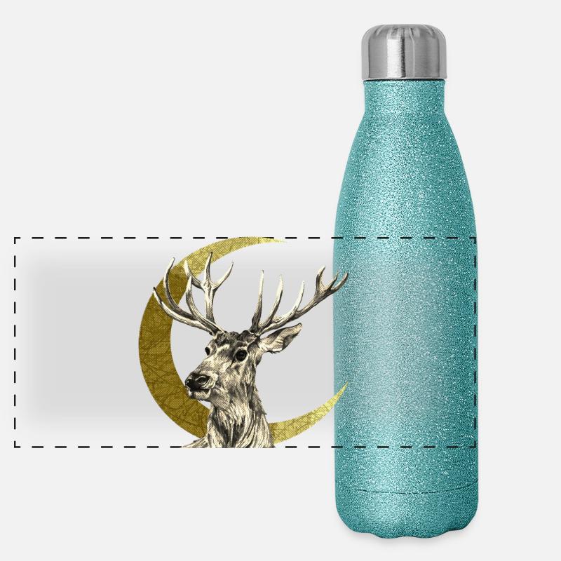 Deer Panoramic Glitter Thermal Bottle 500 ml