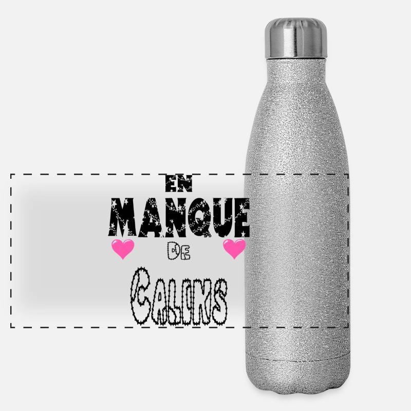 En Manque De Câlins Gourde isotherme panoramique pailletée 500 ml