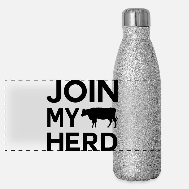 Bauer Design Join My Herd  Panorama Glitzer Isolierflasche 500 ml