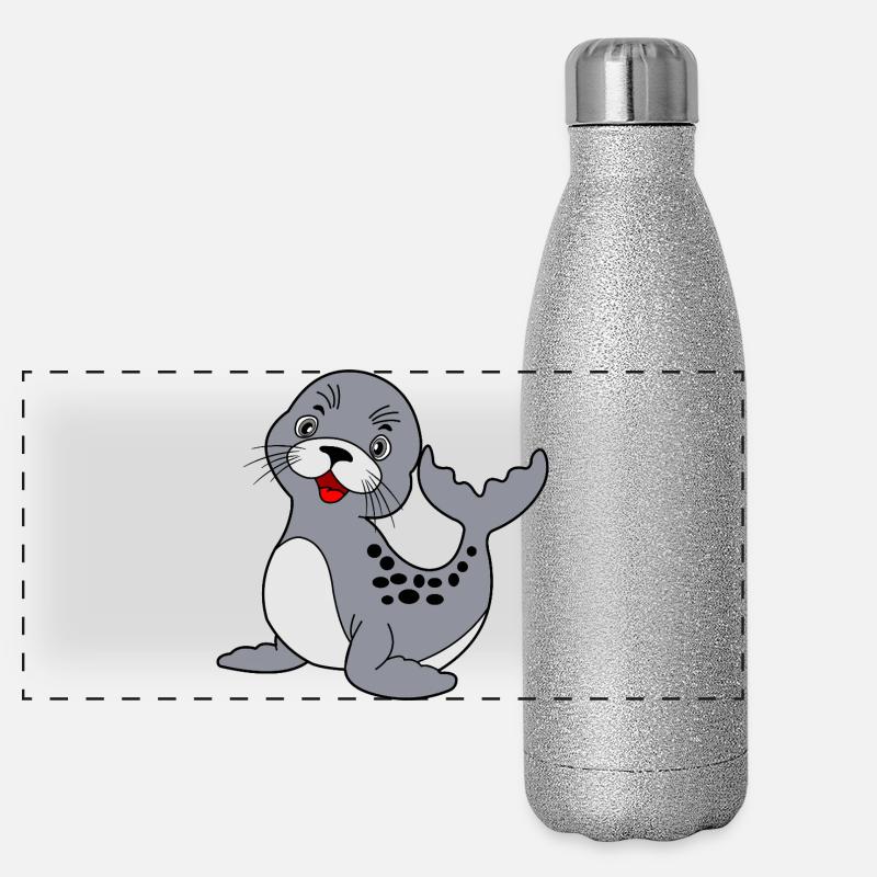 Siegel Panorama Glitzer Isolierflasche 500 ml