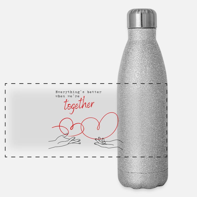 Everything's Better When We're Together Panoramic Glitter Thermal Bottle 500 ml