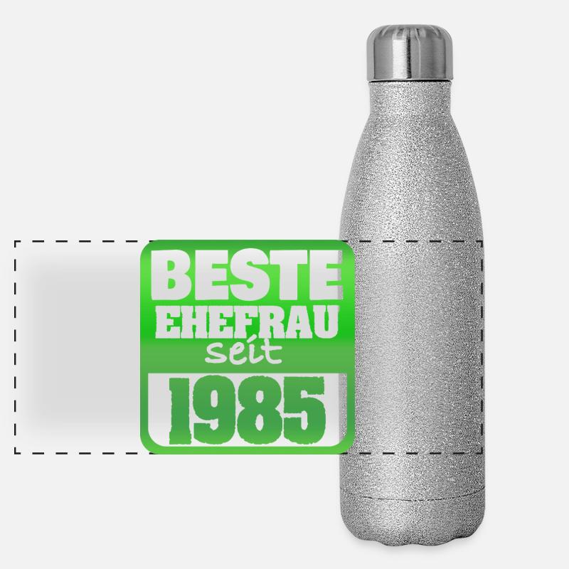 Femme 1985 Gourde isotherme panoramique pailletée 500 ml