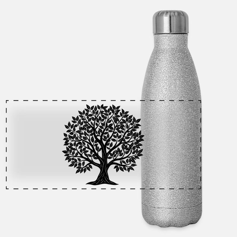 Arbre Gourde isotherme panoramique pailletée 500 ml